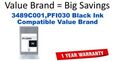 3489C001,PFI030 Black Compatible Value Brand ink