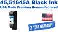 45,51645A Black Premium USA Made Remanufactured ink