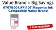 6707B001,PFI107 Magenta Compatible Value Brand ink