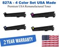 827A Series 4-Color Set Premium USA Made Remanufactured HP toner CF300A,CF301A,CF302A,CF303A