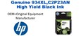 934XL,C2P23AN Genuine High Yield Black HP Ink