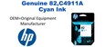 82,C4911A Genuine Cyan HP Ink