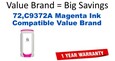 72,C9372A Magenta Compatible Value Brand ink