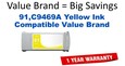 91,C9469A Yellow Compatible Value Brand ink