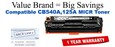 CB540A,125A MICR Compatible Value Brand toner