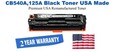 CB540A,125A Black Premium USA Remanufactured Brand Toner