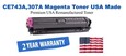 CE743A,307A Magenta Premium USA Remanufactured Brand Toner
