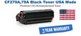 CF279A,79A Black Premium USA Made Remanufactured HP toner