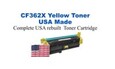 CF362X,508X High Yield Yellow Premium USA Remanufactured Brand Toner