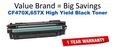 CF470X,657X High Yield Black Compatible Value Brand toner