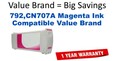 792,CN707A Magenta Compatible Value Brand ink
