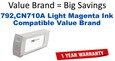 792,CN710A Light Magenta Compatible Value Brand ink