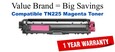 TN225M Magenta Compatible Value Brand toner