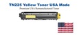 TN225Y Yellow Premium USA Remanufactured Brand Toner