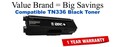 TN336BK Black Compatible Value Brand toner