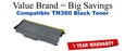 TN360 Black Compatible Value Brand toner
