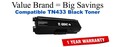 TN433BK Black Compatible Value Brand toner