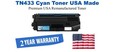 TN433C Cyan Premium USA Remanufactured Brand Toner